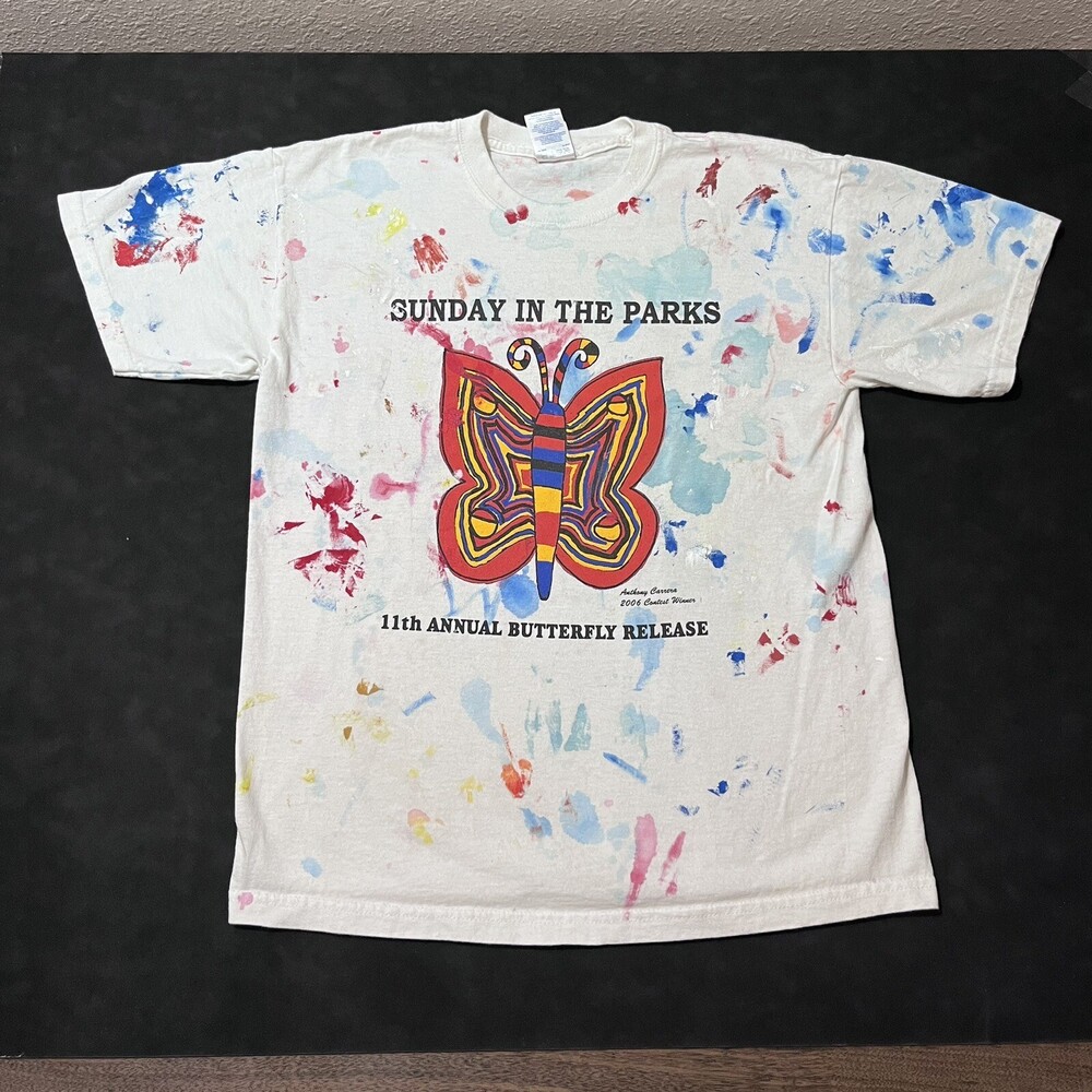 Butterfly Shirt Vintage Art All over print Science Gallery Dept Paint Splatter